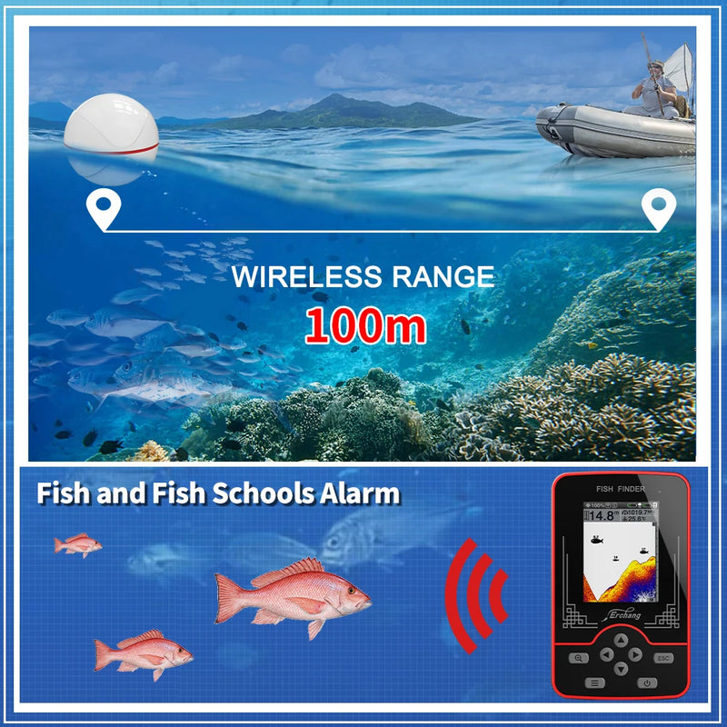 Erchang F13 Wireless Sounder Fish Finder Rechargeable - View 3 | SAMAG