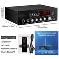 Woopker Audio Amplifier 2*100W HiFi Digital Stereo TPA3116 Bluetooth 5.3 Multifunction Dual Channel Power Amplifier Home Theater