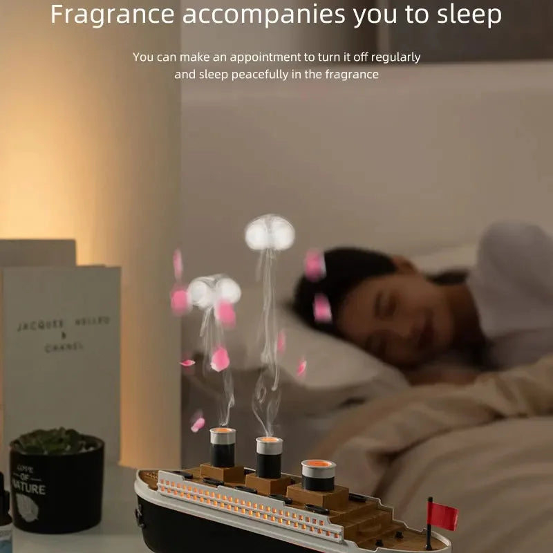 Aromatherapy Humidifier Raindrop Air Humidifier Color Light White Noise Essential Oil Diffuser Household Ultrasonic Aromatherapy