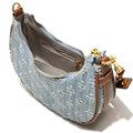 Fashion Denim Hobo Bag 2026 Spring/summer Youth Sweet Crescent-shaped Shoulder Bag Large Capacity Zipper Commuter for Work
