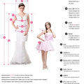 Customized Mermaid Gothic Wedding Dress White Tulle - View 2 | SAMAG