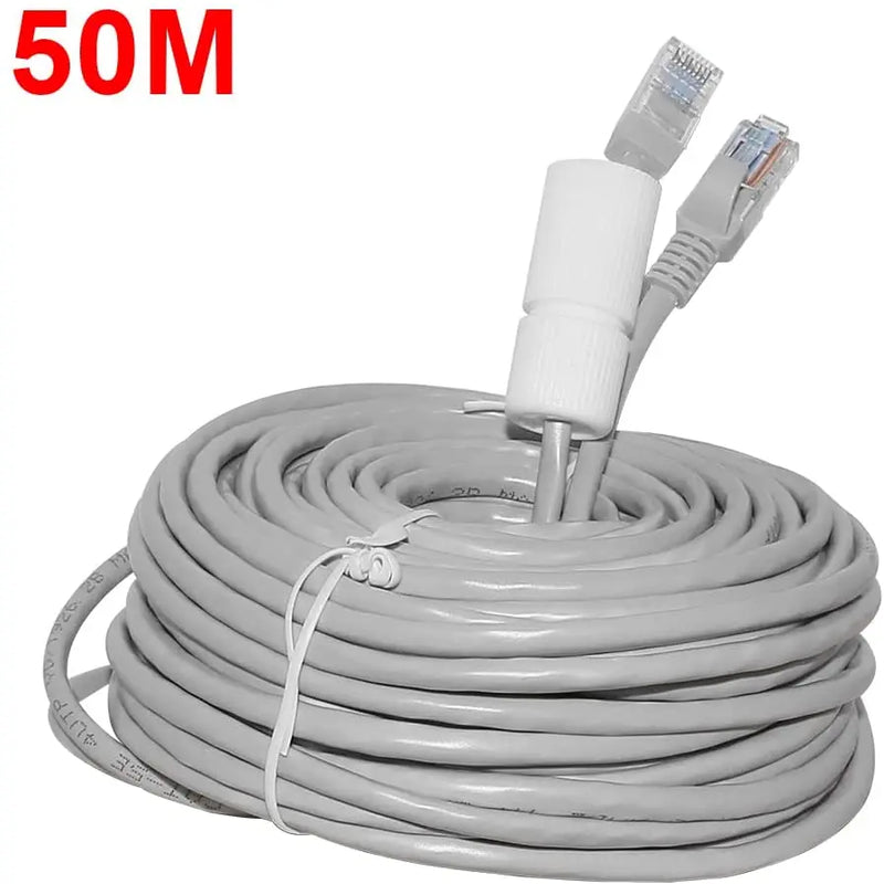 Hiseeu Cat5 Ethernet Network Cable RJ45 50M 20M Lan Cable POE Ethernet Cable for PoE Cameras NVR 65ft 164ft