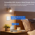 BSEED Single Smart Wifi Dimmer Switches 1Gang 1WayWifi Control Dimmable Led Light Glass Panel Support Tuya Google Smart Life