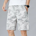Men's Camo Shorts Elastic Waistband Casual Cargo Hiking | SAMAG