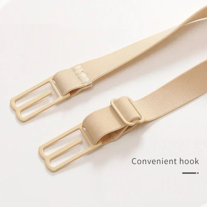 Anti-Slip Bra Strap Women Girl Adjustable Underwear Shoulder Belt Back Hasp Holders Buckle Belt Invisible Elastic Bra Strap Gift