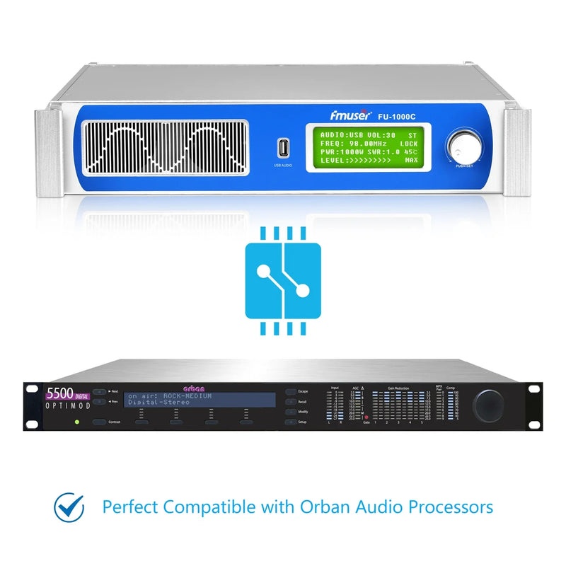 FMUSER FU-1000A 1KW 1000 Watts Proffessional FM Broadcast Transmitter For Radio Station For Sale