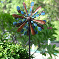 360° Rotating Garden Windmill Wind Chime Outdoor Solar-Powered Windmill Decor Perfect for Backyard Lawns Housewarming Gift