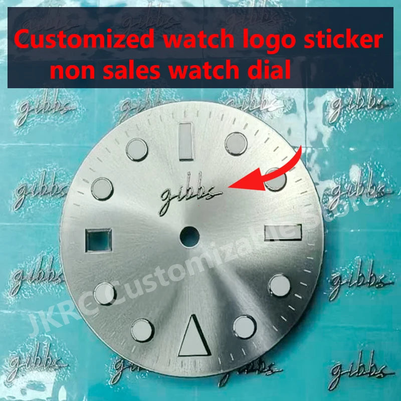 Custom Dial Sticker Gold Metal Transfer Silver Label Small Brand Mini 3D Logo Personalized DIY Name Carve Self-Adhesive Flat