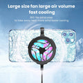 Mini Smart Phone Cooling Fan Turbo Gaming Mobile Gamepad Cooler Fan Cell Phone Type-C Cool Heat Sink Radiator for IPhone Android