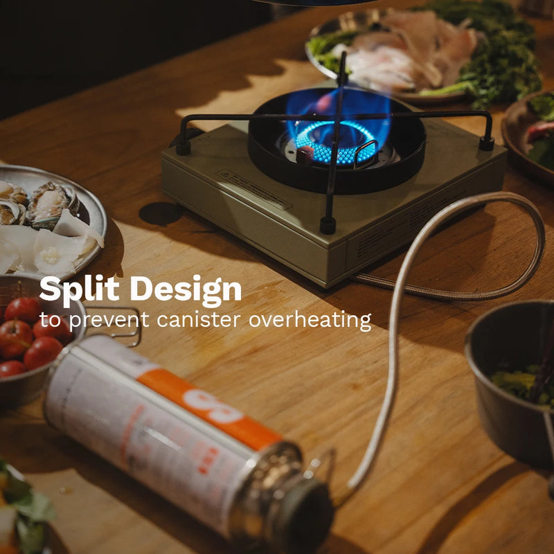 Fire Maple Remote Butane Stove Ultra - slim Built - in Piezo - View 3 | SAMAG