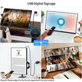 ZEUSLAP ZS18 18.5" HDMI+USB Multimedia Playback, Wired and Wireless Mirroring Supported Portable Monitor for Advertising Display