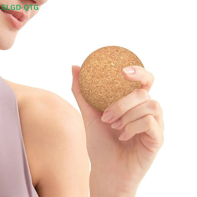 NEW Cork Massage Ball Back Foot Massager Yoga Tension | SAMAG