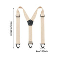 Suspenders for Men with Swivel Hooks for Work Jeans Y Back Adjustable Elastic Trouser Braces Belt Loop - Visuel 8 | SAMAG