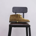 Goodyear Sutures Leather Chukka Boots Classic 007 James Bond Style Wallabee Shoes Vintage Boots Hand Made Stitching Footwear