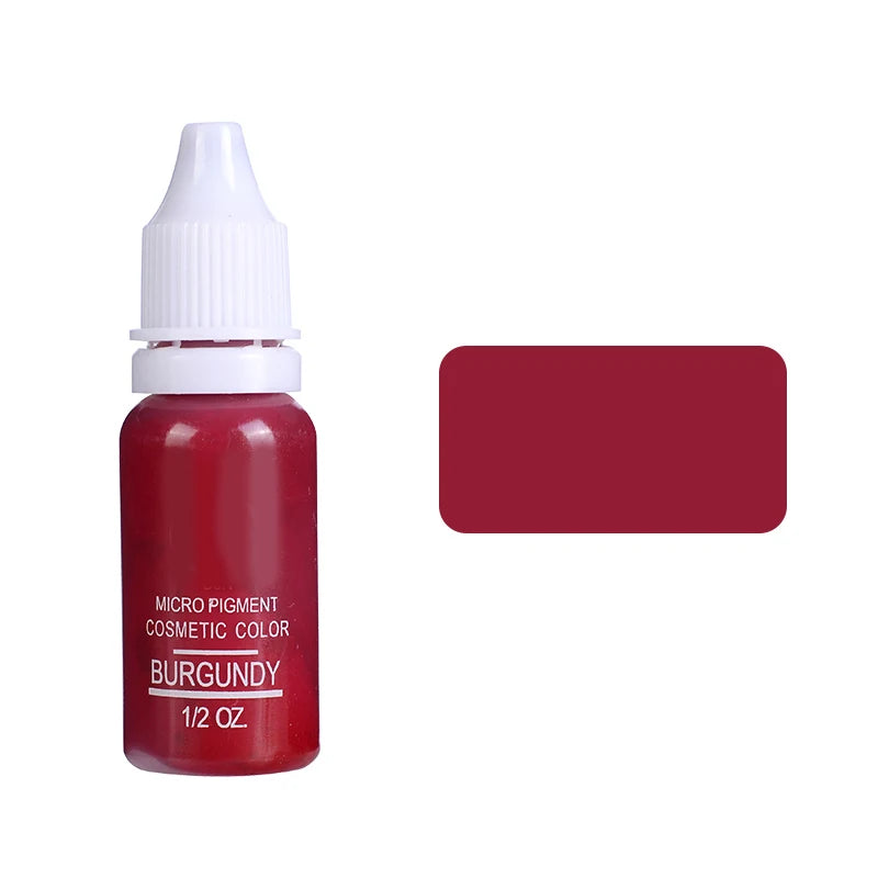 15ml Permanent Makeup Ink Color Natural Eyebrow Lips Dye Tattoo Ink Microblading Pigments For Body Beauty Tattoo Art Supplies