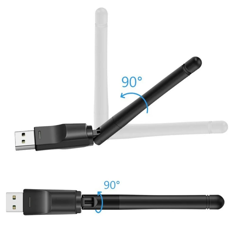 150Mbps Mini USB WiFi Adapter MT7601 2.4GHz Wireless Network Card Wi - Fi Receiver Dongle with Antenna - Visuel 6 | SAMAG