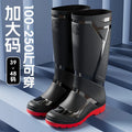 Large Size Water Shoes Men High-top Outdoor Lightweight and Comfortable Rain Boots Fishing Non-slip Boots Plus Velvet Rain Boots