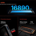 OneXplayer X2 3-in-1 Gaming Laptop Intel Arc G3 Extreme 48GB+1TB 10.9 Inches LTPS 120Hz Gaming PC Handheld Console Tablet 65Wh