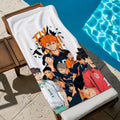 Anime Haikyuu!! Towel Towel Soft Pool Gift For Travel Gym Shower Cool Camping Quick Dry Sports  Large Beach Towel