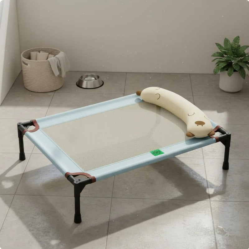 Elevated Dog Bed Moisture-Resistant Raised Pet Cot Dog Camping Bed Scuff-Resistant Resistant All-Season Use for Animals, Indoor