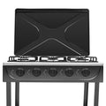 5 Burners Gas Stove, Portable Manual Ignition W/ Support - View 6 | SAMAG