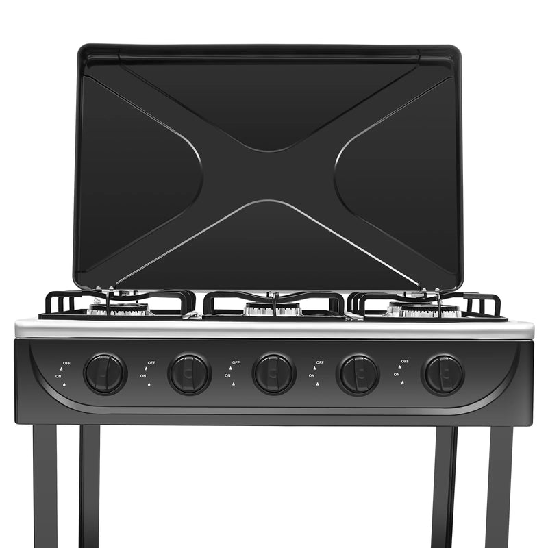 5 Burners Gas Stove, Portable Manual Ignition W/ Support - View 6 | SAMAG