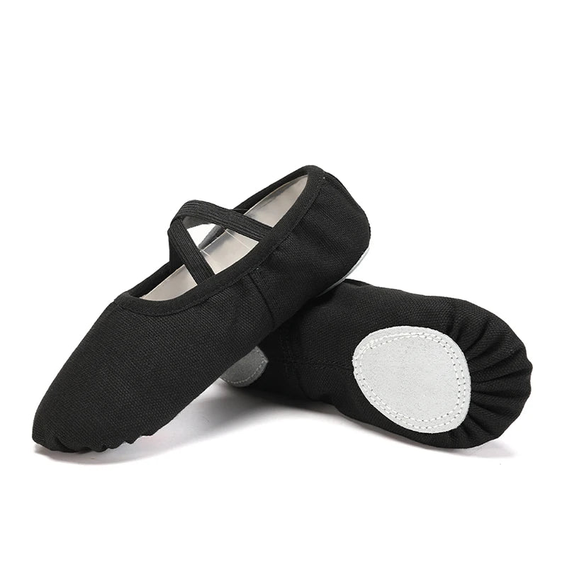 Women Ballet Shoes Girls Dance Slippers Split Sole Gymnastics Yoga Dancing Shoes Canvas Children Adult Ballerina Shoes