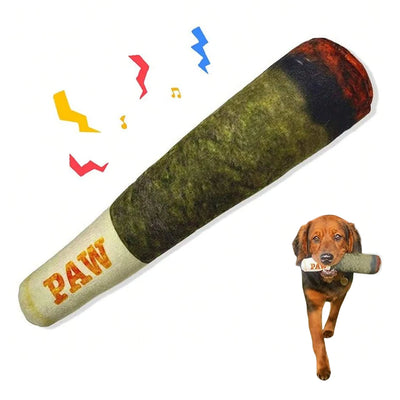 Funny Interactive Dog Toys - Cigar Design Plush Squeaky | SAMAG