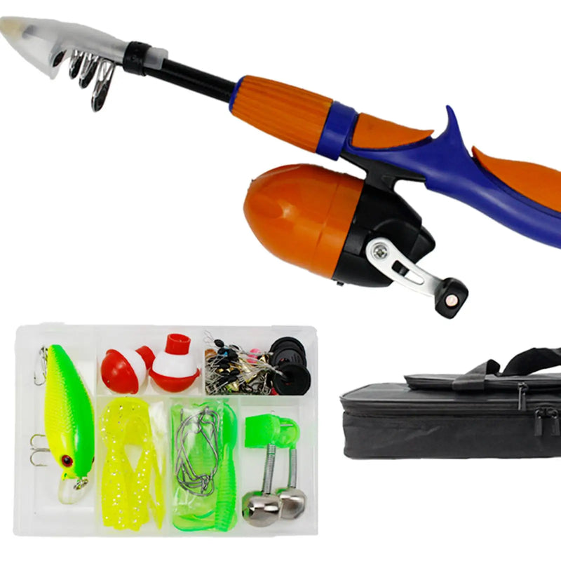 Portable Kid'S Fishing Pole Telescopic Rod and Reel - View 6 | SAMAG