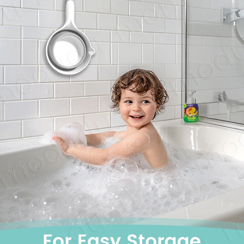 Baby Bath Rinsing Cup, Large Capacity Anti-Slip & Hangable Shampoo Helper for Mess-Free Hair Wash