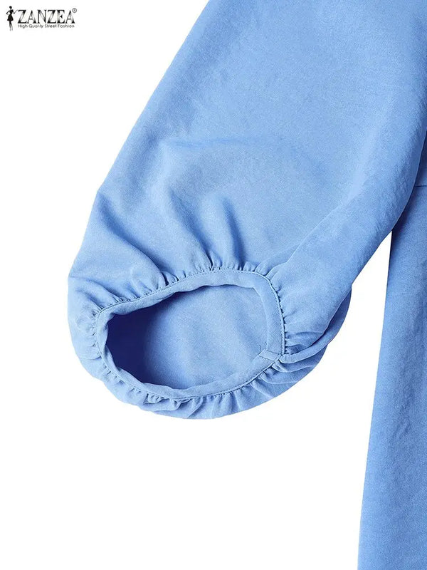 Modest Hijabs Women Long Dresses Elegant Lantern Sleeve | SAMAG