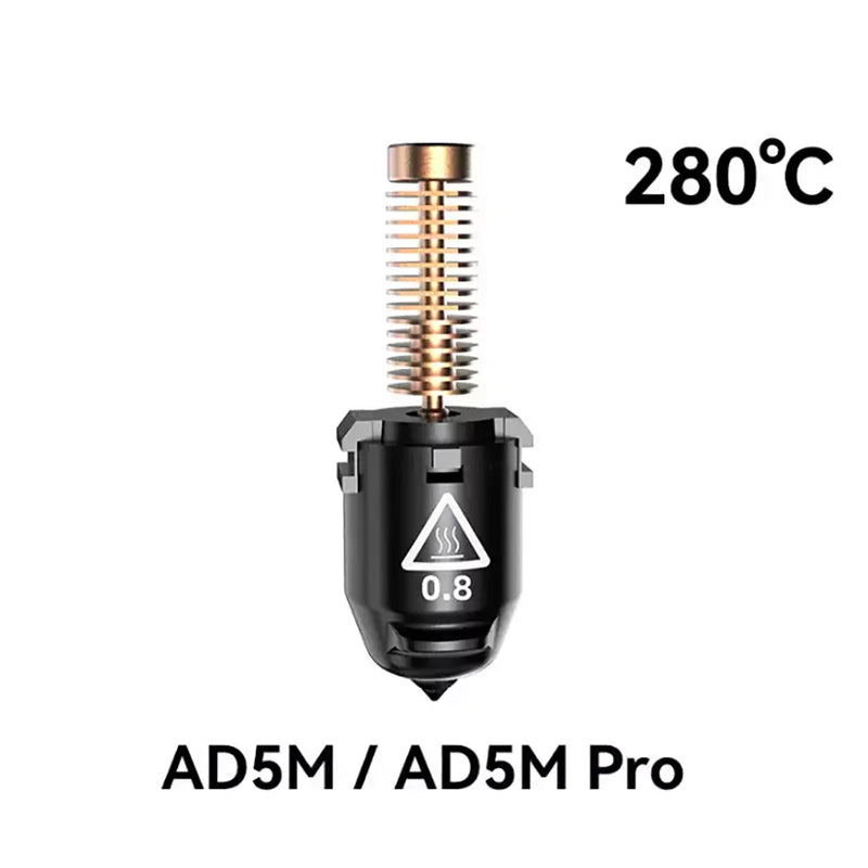 Original For Flashforge Adventurer AD5M nozzle/5M Pro Nozzle Kit Assembly Hotend 0.25/0.4/0.6/0.8mm High Speed Nozzle 3d Printer