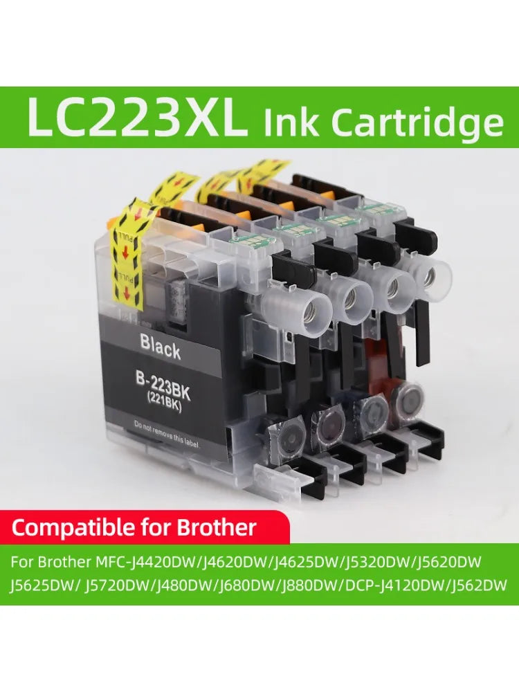 223XL LC223 LC221 LC 223 XL Ink Cartridge Compatible for Brother DCP-J562DW J4120DW MFC-J480DW J680DW J880DW MFC-J5320DW Printer