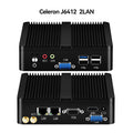 Intel Celeron J6412 N2930 J1900 Mini PC with 2xGigabit LAN 1xUSB3.0 3xUSB2.0 2xRS232 Fanless Industrial Computer Win10 Ready