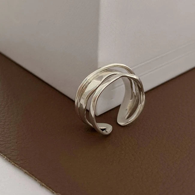 925 Sterling Silve Love Heart Hollowed Out Ring For Women Girl Extremely Fine Korea Ins Jewelry Gift Dropshipping
