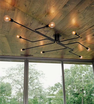 Vintage Pendant Lights Multiple Rod Hanging Lamps Wrought | SAMAG