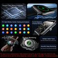 2026 New Smartwatch 1.96 inch Ultra-thin Bluetooth Call Health Monitor IP68 Waterproof 100 Sport Smart Bracelet For  Android iOS