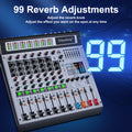 8 Channel Mixer Depusheng AG8 Professional Audio Mixing 99 DSP Digital Effects Audio Console Mixer DJ Console for Audio Stage