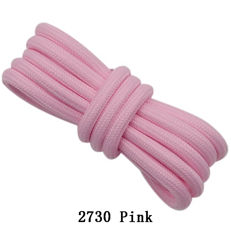 Coolstring Extra Long 5mm Round Shoelaces Sports Laces Colorful Pink Shoestrings Ropes for 350 High Boots 700 Roller Skates