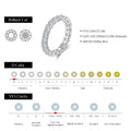 MODIAN Dazzling D Color Moissanite Eternity Band Rings 925 Sterling Silver Luxury Stackable Fashion Ring For Women Fine Jewelry