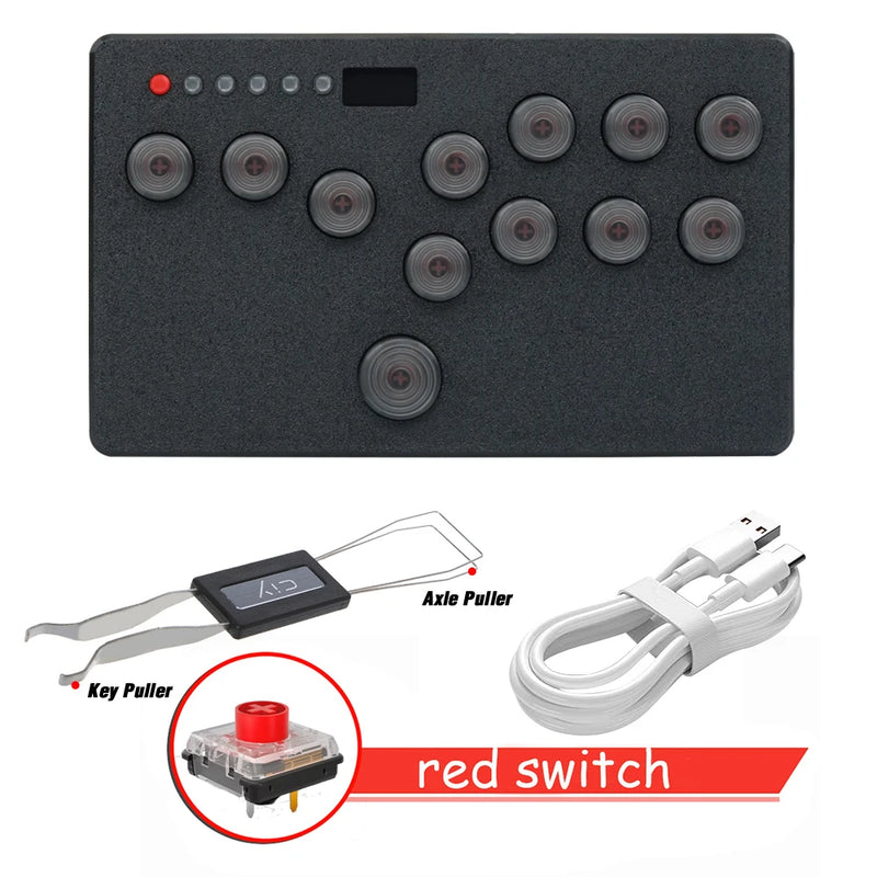 Flatbox Left/Right Layout Mini HitBox Stickless Controller For PS4 FightStick HotSwap Kailh Switch Arcade Joystick For PC/PS3/NS
