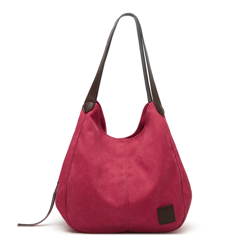 Simple Style Canvas Shoulder Bags For Women Large Capacity Handbag Fashion Shopper Totes Bag High Qualty Purse bolsa feminina