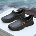 Wear-resistant Male Shoes Waterproof and Non-slip Rubber Fashion Pvc Wide Toes Men's Rain Boots Designer Without Lacing New Gum