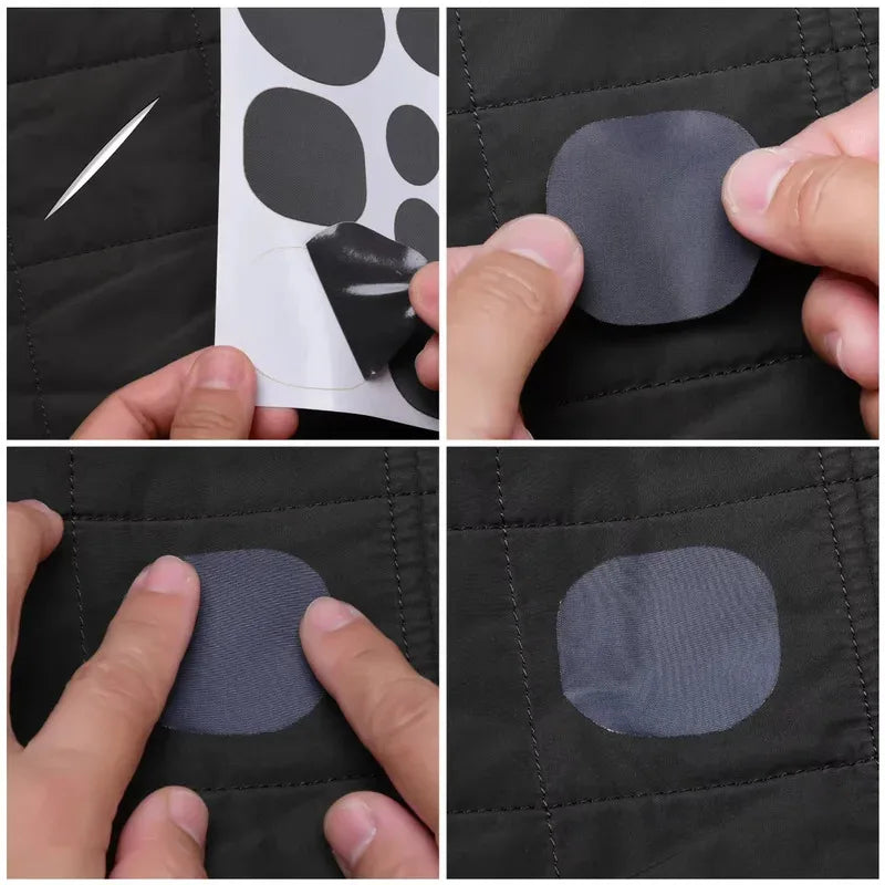 Waterproof Self-Adhesive Patches in Various Shapes, Suitable for Repairing Down Jackets, Pants, and Clothing, Washable Clothing