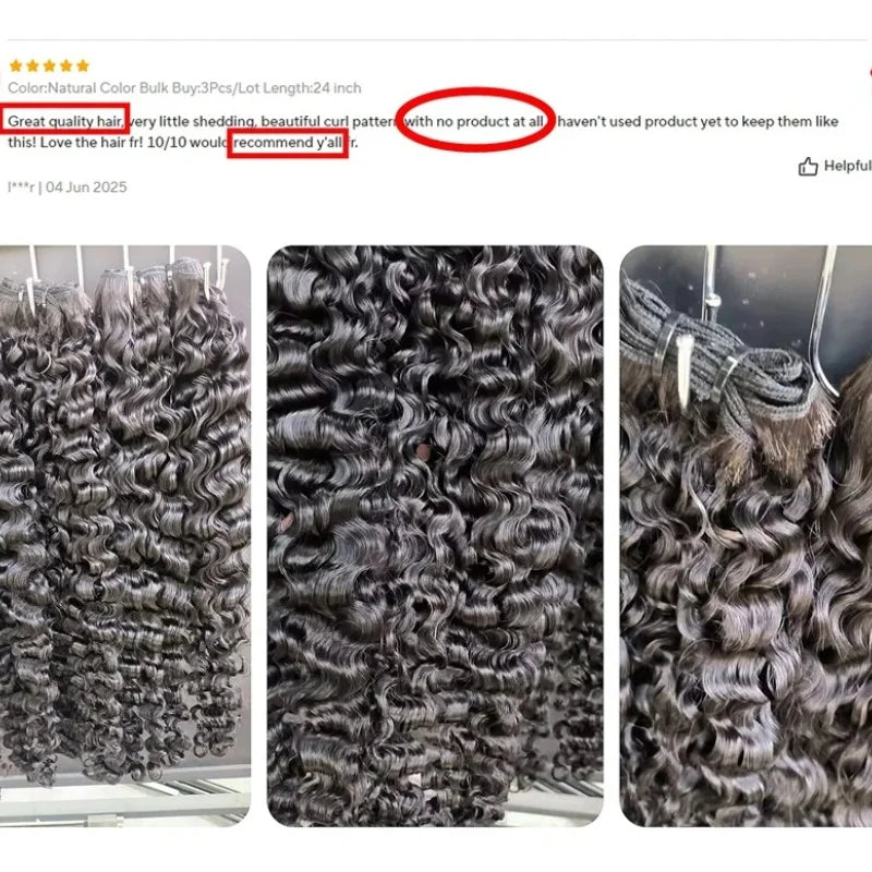 3C4A Burmese Curly Hair Bundles Virgin Human Hair Burmese Vietnamese Raw Human Hair Extensions Wholesale For Full Head 18A