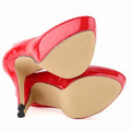 Women Sexy Pumps Stilettos 14cm Super High Heels Round Toes Platform Thin Heel NightClub Party Dress Red Wedding Shoes Big Size