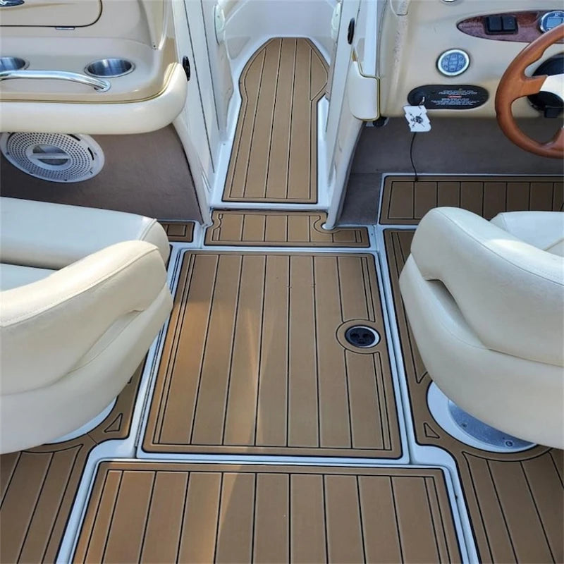 KXKZREN Customized 2012 Sea Ray Sundeck 240 Swim Platform Cockpit Self-adhesive 5mm Flooring Pad EVA Foam Decking Sheet Mat