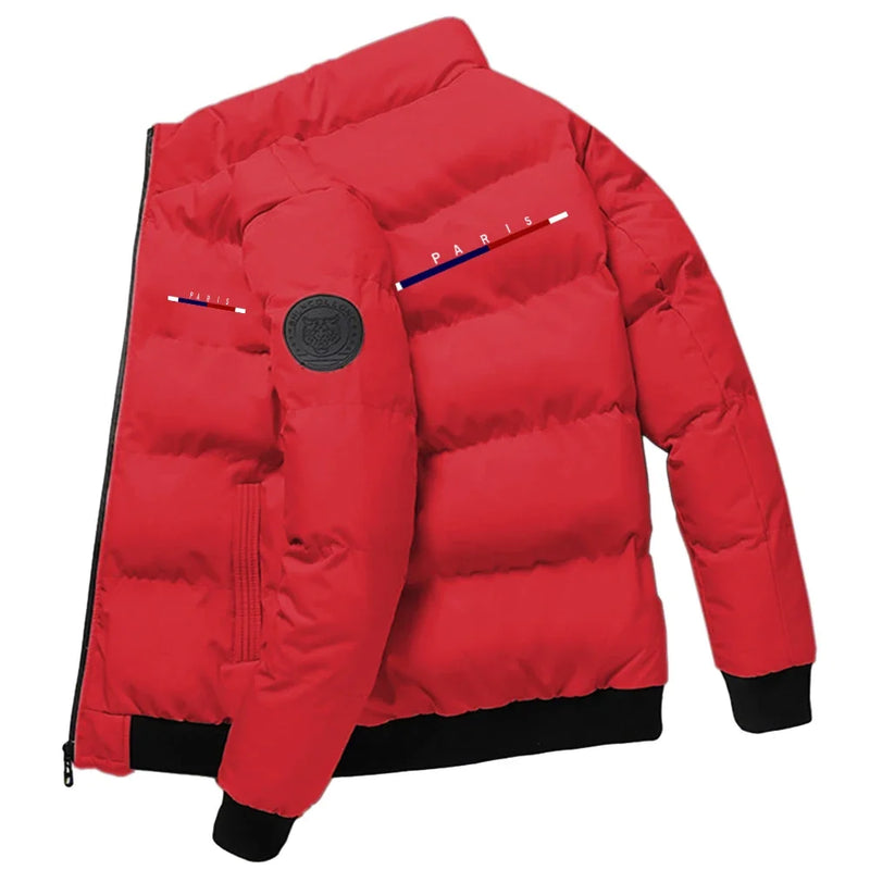 Men's Winter Down Jacket Thick Warm Puffer Coat Waterproof Cold Weather Casual Parka Hooded Windproof Menswear Outerwear Parkas