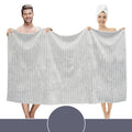 Classic Turkish Towel, Extra Large, Premium Cotton Bath,Thick and Absorbent,Quick-Dry,Ribbed, Luxury Bathroom Towels, 27x55 Inch