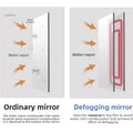Minimalist Modern Arc-shaped Smart Bathroom Mirror Cabinets Home Furniture Wall-mounted Bathroom Mirror Cabinet with Lighting b